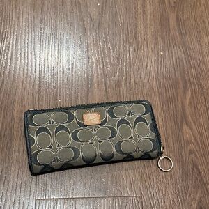 Coach Black and Tan Women's Wallet